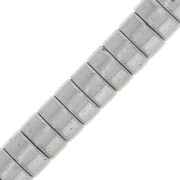 Perles rondelles Heishi - imitation Hématite 4x2 mm - Rhodié x20