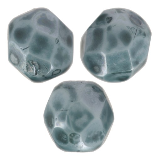 Facettes 6 mm Emerald Marbré x25