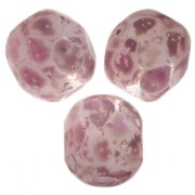 Facettes 4 mm Chalk White Purple Marble x50