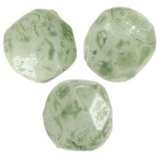 Facettes 3 mm Chalk White Green Marble x50