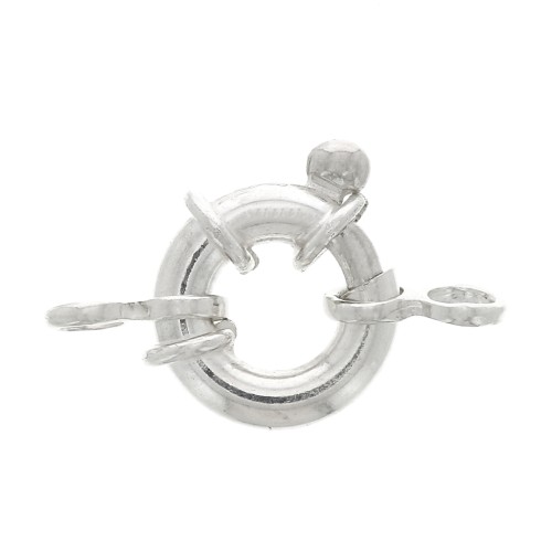 Fermoir Bouée pour bracelet ou collier 13 mm - Argent 925 x1