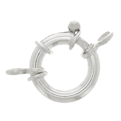 Fermoir Bouée pour bracelet ou collier 17 mm - Argent 925 x1