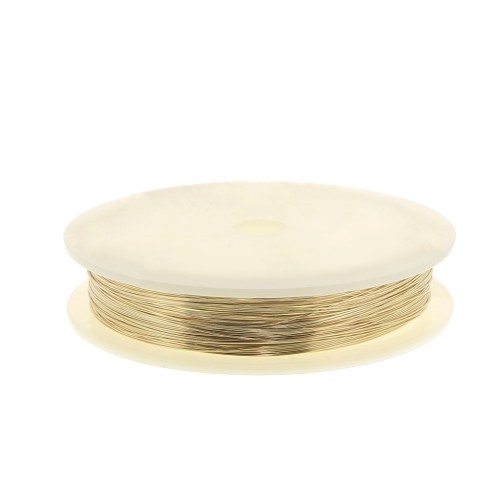 Fil dur 0.4 mm en Gold filled (or laminé) x10 m