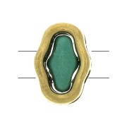 Intercalaire 2 trous - Halo Beads pour SuperDuo - 8x5.5 mm - Bronze x1