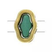 Intercalaire 2 trous - Halo Beads pour SuperDuo - 8x5.5 mm - Bronze x1