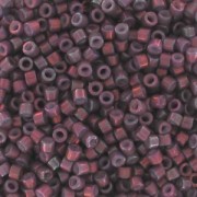 Miyuki Delica 11/0 DB1012 - Metallic Med Raspberry Gold Iris x8g