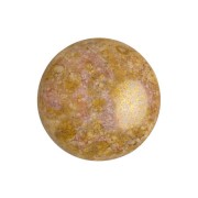 Cabochon rond en verre par Puca® 18 mm - Opaque Mix Rose Gold Ceramic Look x1