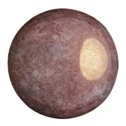 Cabochon rond en verre par Puca® 25 mm - Opaque Lilas Ceramic Look x1