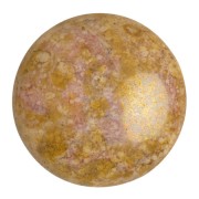 Cabochon rond en verre par Puca® 25 mm - Opaque Mix Rose Gold Ceramic Look x1
