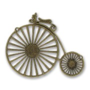 Intercalaire vélocipède 2 anneaux 75x60 mm bronze x1|raw }}