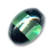 Olive feuille d'argent 14x10 mm Peridot