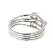 Bague 3 sertis pour cabochon 3 mm - Taille 54 - Argent 925 x1