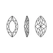 Navette PureCrystal 4227 32x17 mm Crystal Golden Sahara x1