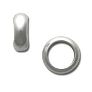 Poussoir rond pour cuir Regaliz 6x14 mm Placage Argent fin vieilli|raw }}