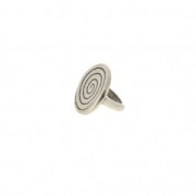 Poussoir spirale pour cuir Regaliz 14mm Placage Argent fin vieilli
