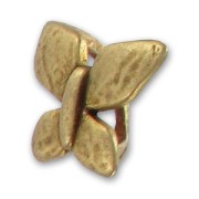 Poussoir papillon pour cuir Regaliz 20 mm bronze x1