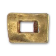 Poussoir rectangle pour cuir Regaliz 20 mm bronze x1|raw }}