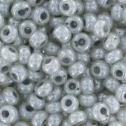 Preciosa Perles rocailles 11/0 2 mm - Gris Pastel Nacré x20g