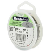 Fil Cablé 7 brins 0.30 mm - Beadalon - Acier x31 m|raw }}