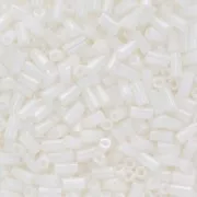 Bugles Toho 3 mm TB-01-121 - Opaque White Luster x10g