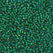 Miyuki Delica 11/0 DB1788 - Emerald AB White Lined - paquet de 100g