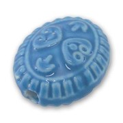 Olive plate en céramique 25x21 mm Aquamarine x1|raw }}