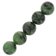 Perles rondes 8 mm pierre gemme - Rubis Zoisite x10