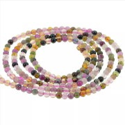 Perles rondes 2 mm pierre gemme - Tourmaline x38cm|raw }}