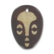 Pendentif Masque africain en os 31 mm x1|raw }}
