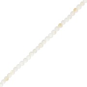 Perles rondes 2 mm - Nacre blanche x38cm