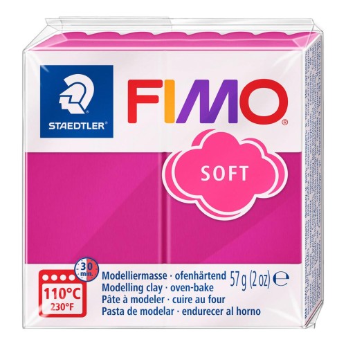 Pâte Fimo Soft 57gr Framboise (n°22)