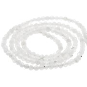 Perles rondes facettées 2 mm pierre gemme - Pierre de lune x39cm|raw }}