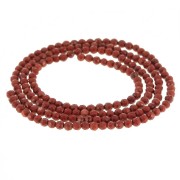 Perles rondes facettées 2 mm pierre gemme - Jaspe rouge x39cm|raw }}
