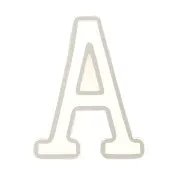 Moule silicone pour réaliser la lettre A en résine 40x30 mm x1