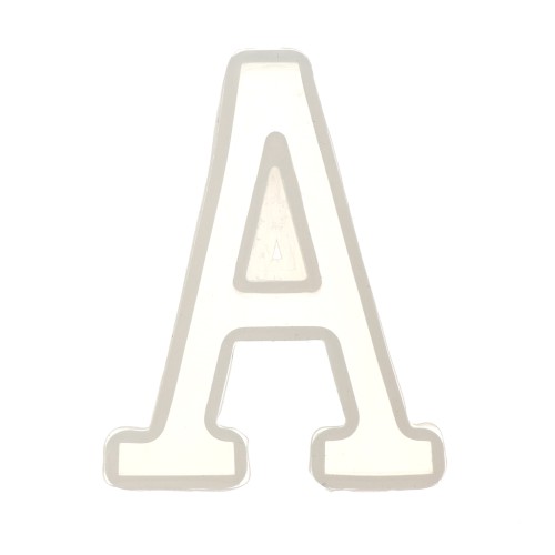 Moule silicone pour réaliser la lettre A en résine 40x30 mm x1