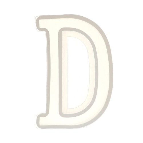 Moule silicone pour réaliser la lettre D en résine 40x22 mm x1