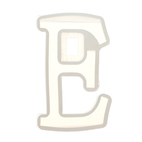 Moule silicone pour réaliser la lettre E en résine 40x23 mm x1