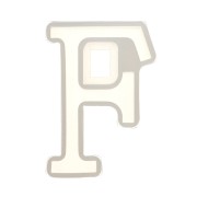 Moule silicone pour réaliser la lettre F en résine 40x25 mm x1