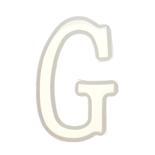 Moule silicone pour réaliser la lettre G en résine 40x23 mm x1