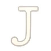 Moule silicone pour réaliser la lettre J en résine 40x19 mm x1