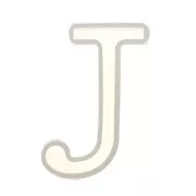 Moule silicone pour réaliser la lettre J en résine 40x19 mm x1