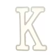 Moule silicone pour réaliser la lettre K en résine 40x27 mm x1