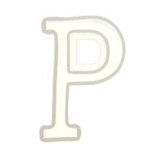 Moule silicone pour réaliser la lettre P en résine 40x22 mm x1|raw }}