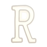 Moule silicone pour réaliser la lettre R en résine 40x26 mm x1