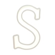 Moule silicone pour réaliser la lettre S en résine 40x23 mm x1