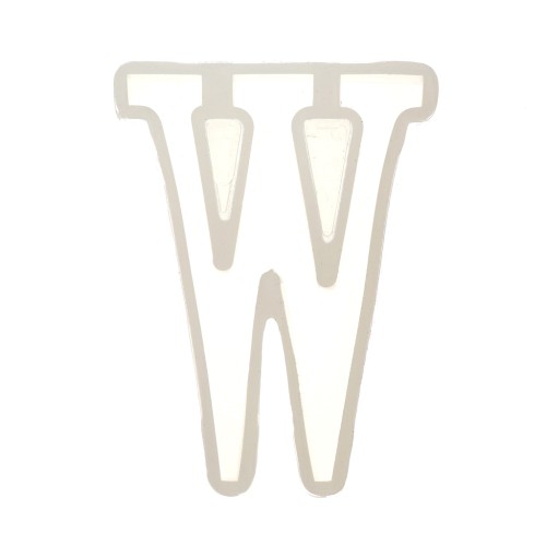 Moule silicone pour réaliser la lettre W en résine 40x28 mm x1