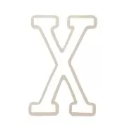 Moule silicone pour réaliser la lettre X en résine 40x27 mm x1