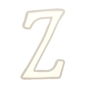 Moule silicone pour réaliser la lettre Z en résine 40x21 mm x1|raw }}