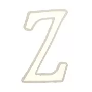 Moule silicone pour réaliser la lettre Z en résine 40x21 mm x1