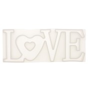 Moule silicone pour réaliser LOVE en résine 8x20.5 cm x1